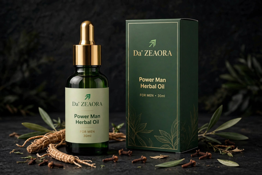 Da ’ ZEAORA Natural  Herbal Massage Oil for men  -30ml